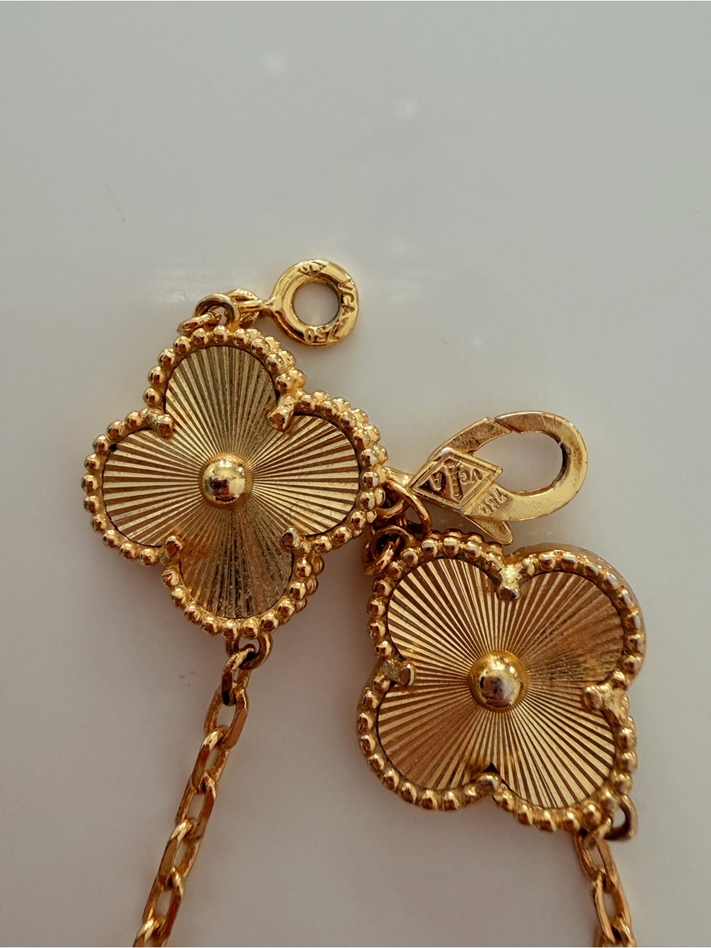 Van Cleef & Arpels Gold Alhambra Five-Motif Bracelet - Picture 2 of 2